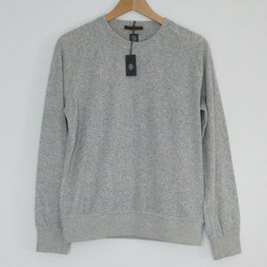 Eleventy Grey Crewneck Cotton Sweatshirt Sweater M